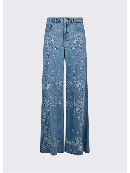 Jeans flare con ricami LIU JO | UA6147D0313/79016